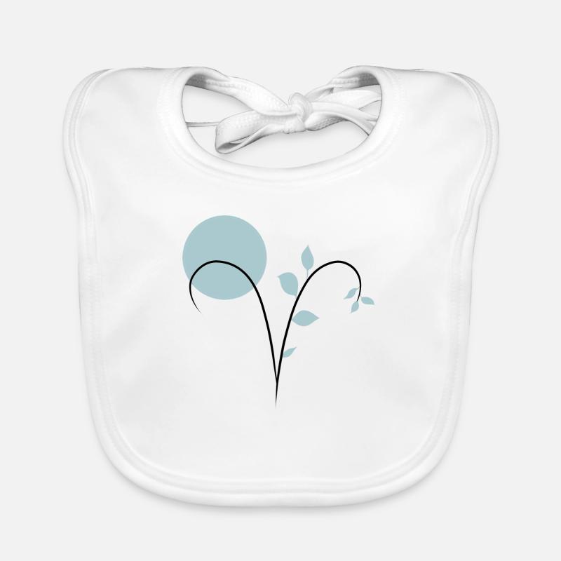 Astrologisches Zeichen widder Widder Baby Bio-Lätzchen