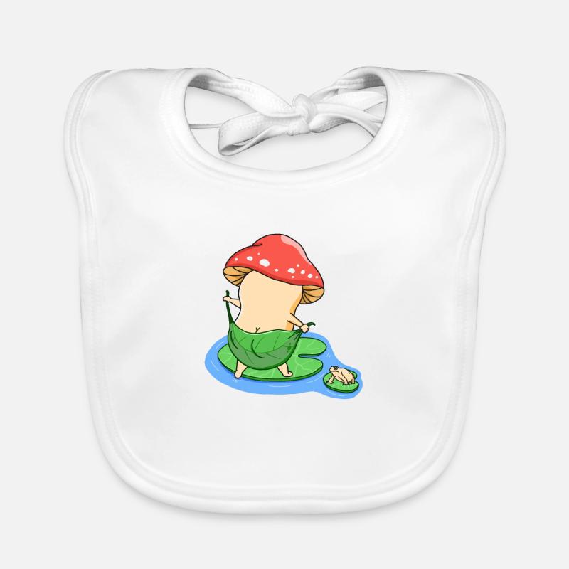 Bath Mushroom Organic Baby Bibs