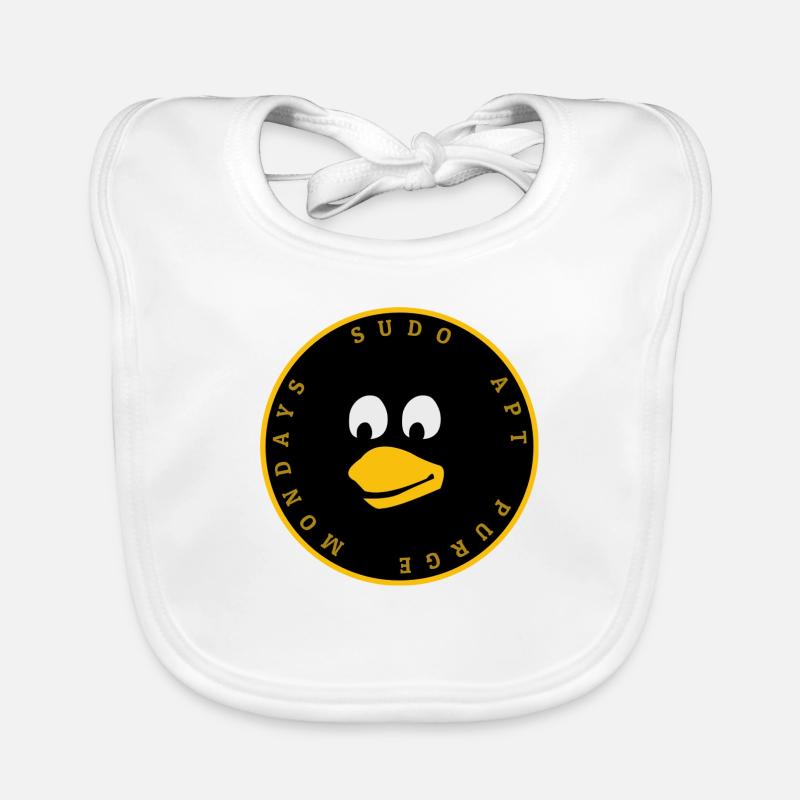 Linux Pinguin Tux Design Baby Bio-Lätzchen