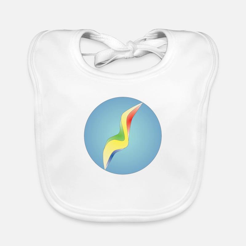 Glasmurmel - nostalgisch Retro Baby Bio-Lätzchen