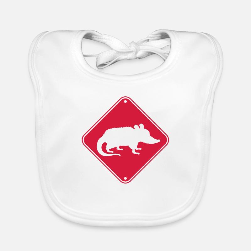 Bouclier Danger Opossum Bavoir bio Bébé