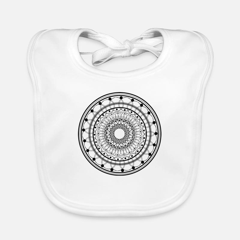 Kreis Mandala Baby Bio-Lätzchen