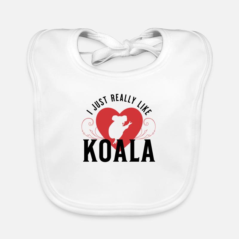 Ich mag KOALA einfach sehr Baby Bio-Lätzchen