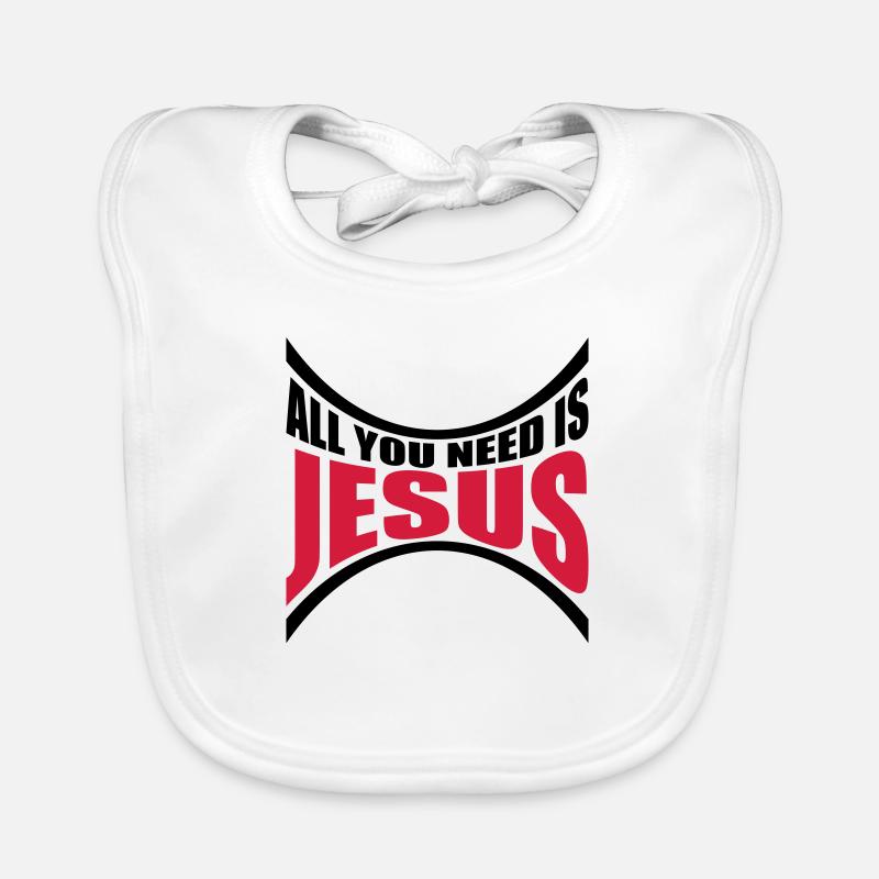 Need Jesus Gebogen Baby Bio-Lätzchen