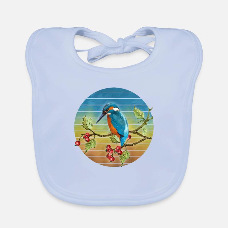 Bunter Vogel Baby Bio-Lätzchen