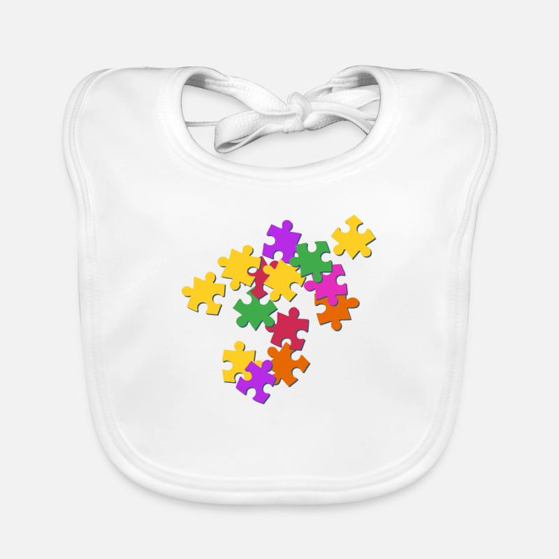 Puzzle Organic Baby Bibs