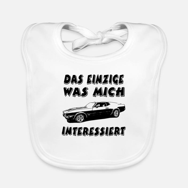 Auto - Baby Bio-Lätzchen - Weiß