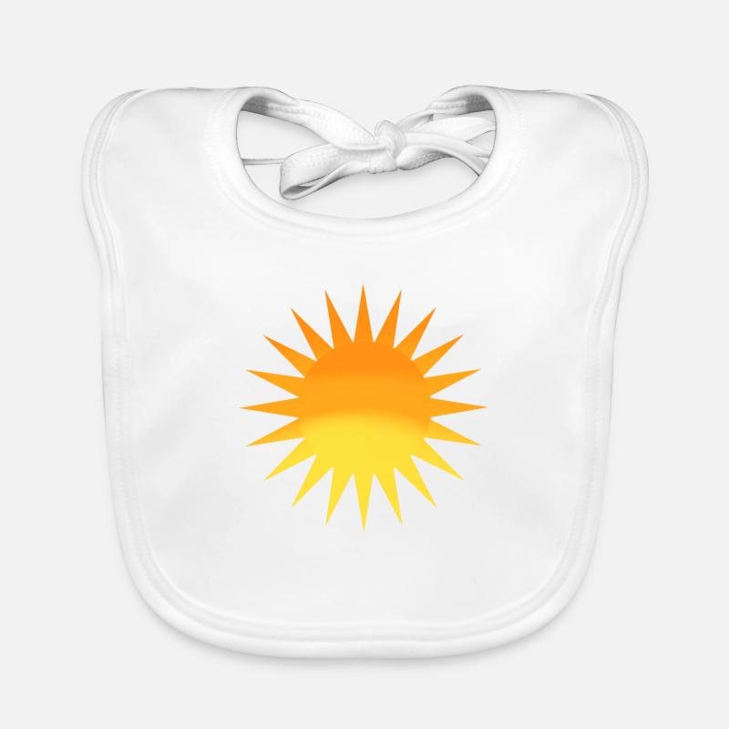 sun drawing Organic Baby Bibs