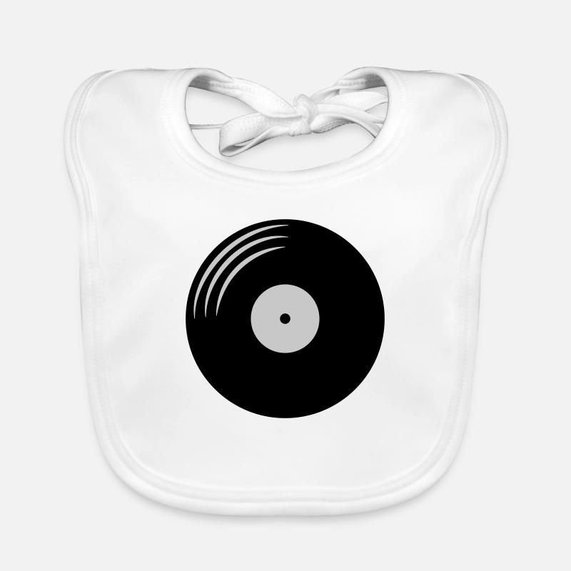 Disque vinyle rond Bavoir bio Bébé