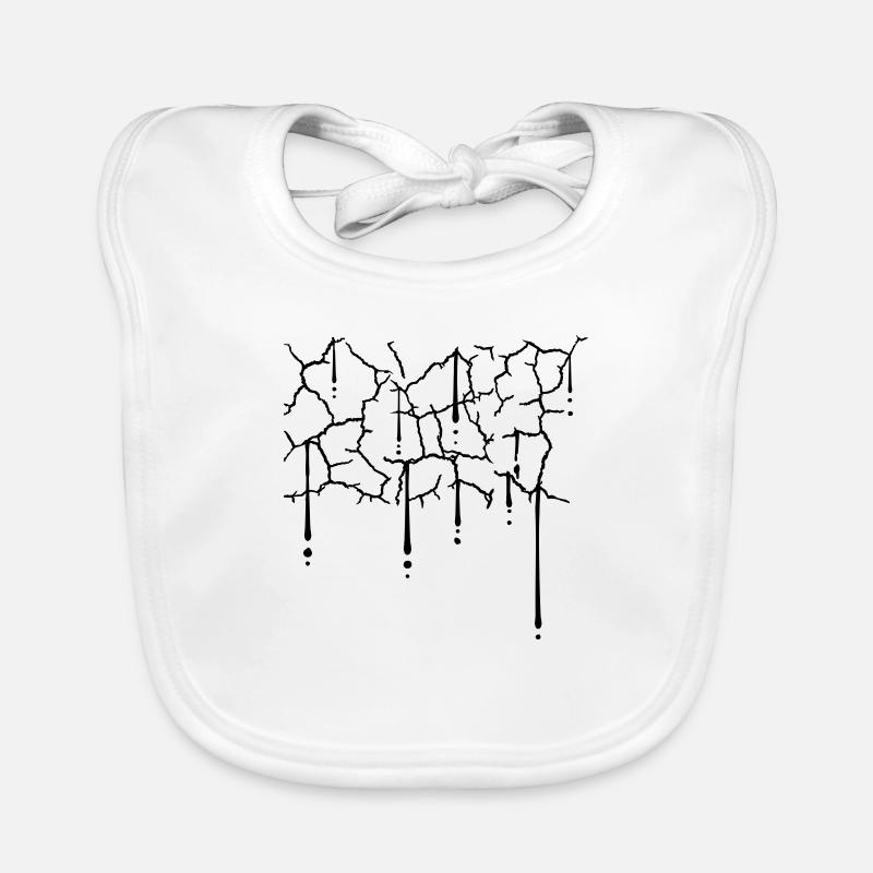 Tropfen Risse Muster Textur Baby Bio-Lätzchen