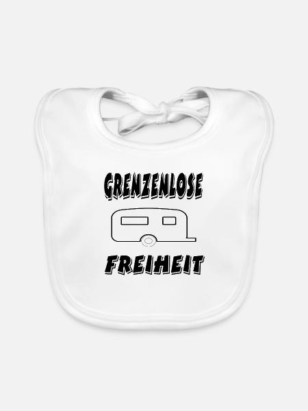 Camping - Baby Bio-Lätzchen - Weiß
