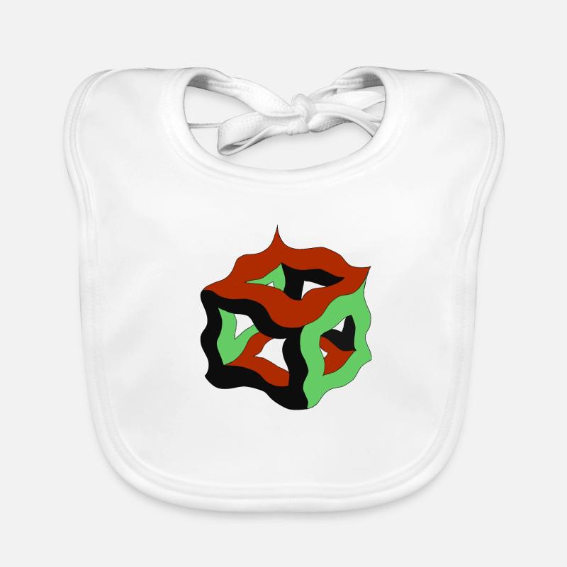 Traumwürfel oder Platon. Baby Bio-Lätzchen