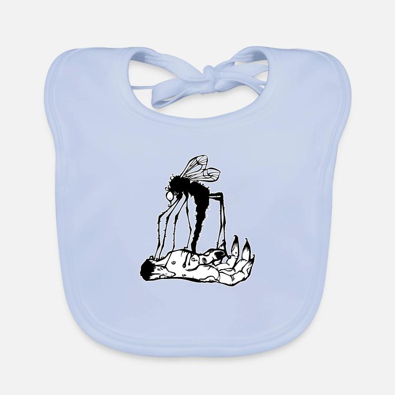 Scary mosquito Organic Baby Bibs