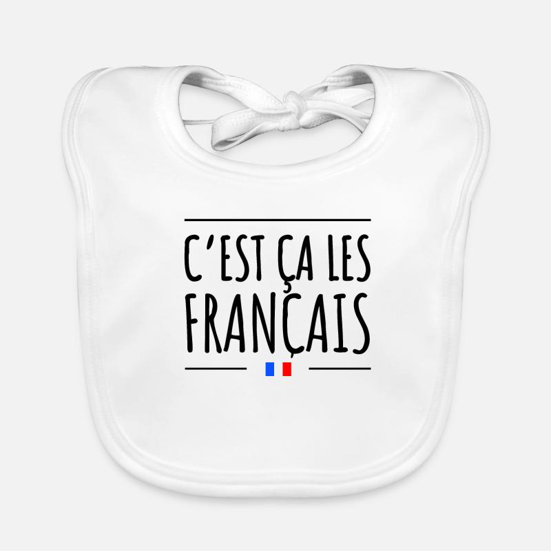 C'est ça les français Bavoir bio Bébé