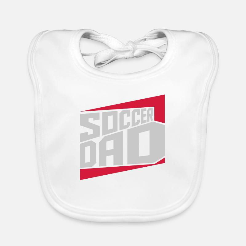 Cool Soccer Dad Logo - Bavoir bio Bébé - blanc