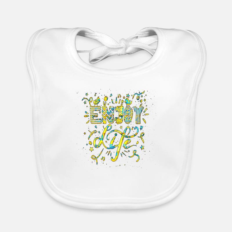Think outside the box positive thoughts happy Organic Baby Bibs