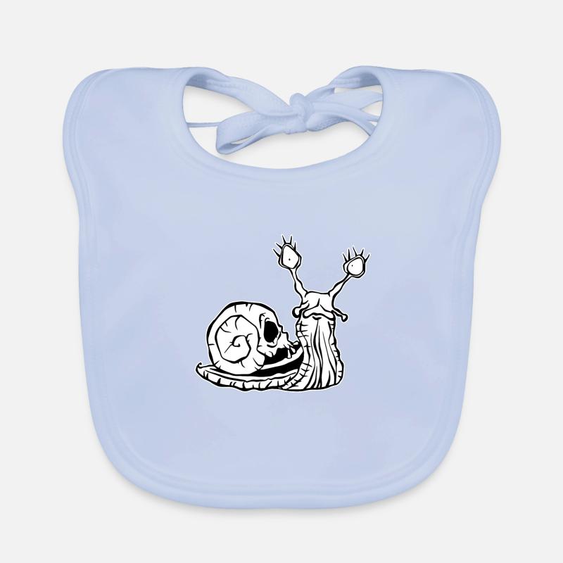 escargot effrayant Bavoir bio Bébé