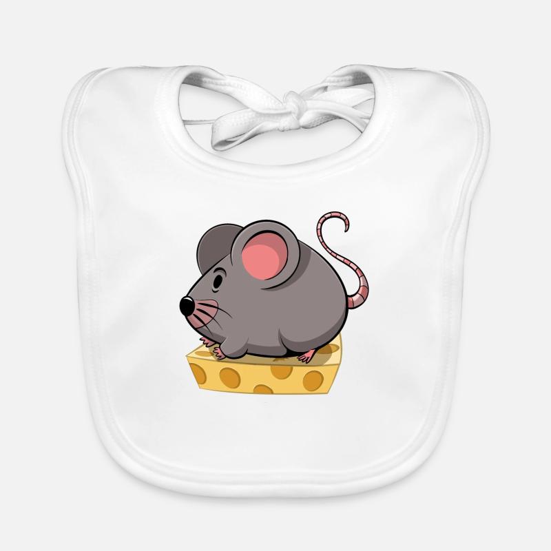 Mouse Cartoon Organic Baby Bibs