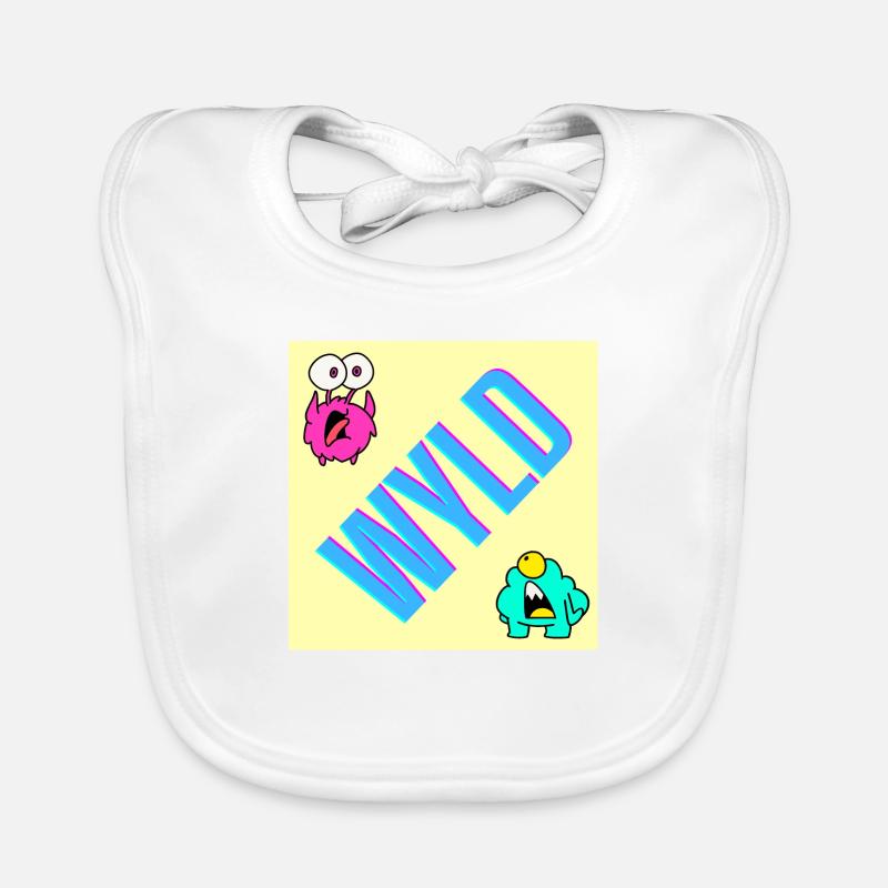 wyld - féroce, grossier - Bavoir bio Bébé - blanc