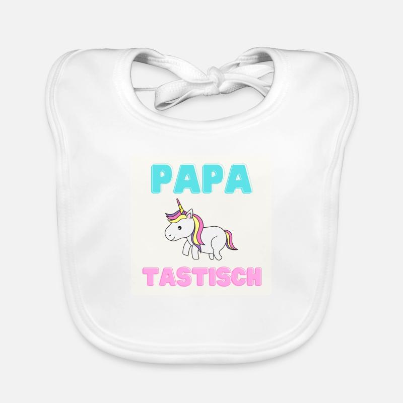 papatastic - Licorne (Licorne) Version Bavoir bio Bébé
