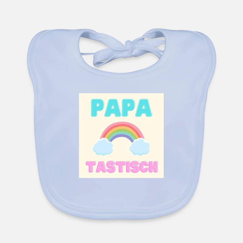 papatastic - Rainbow (Rainbow) Version Organic Baby Bibs