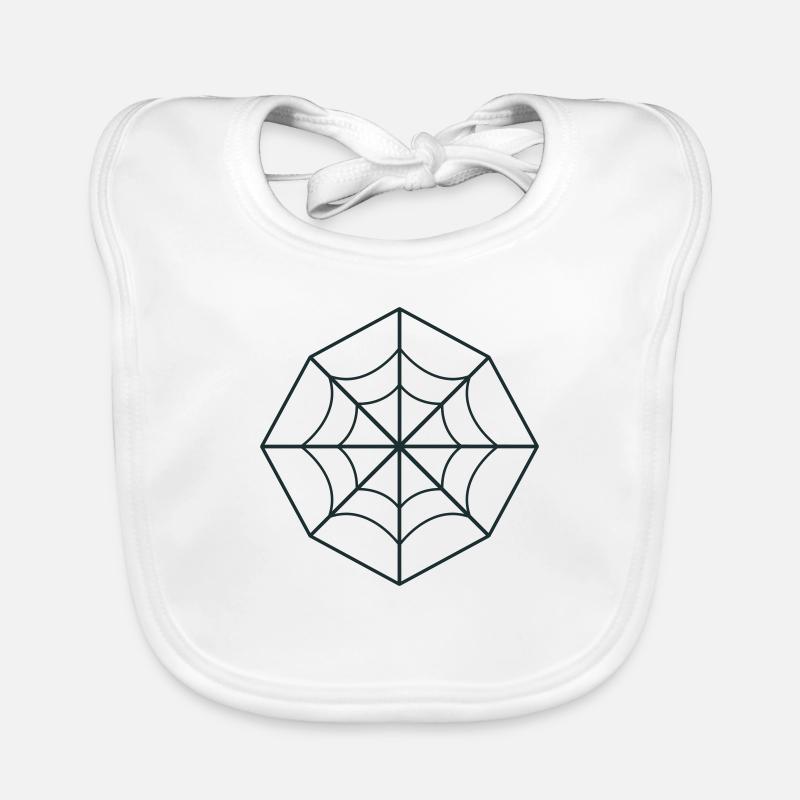irregular spider web Organic Baby Bibs