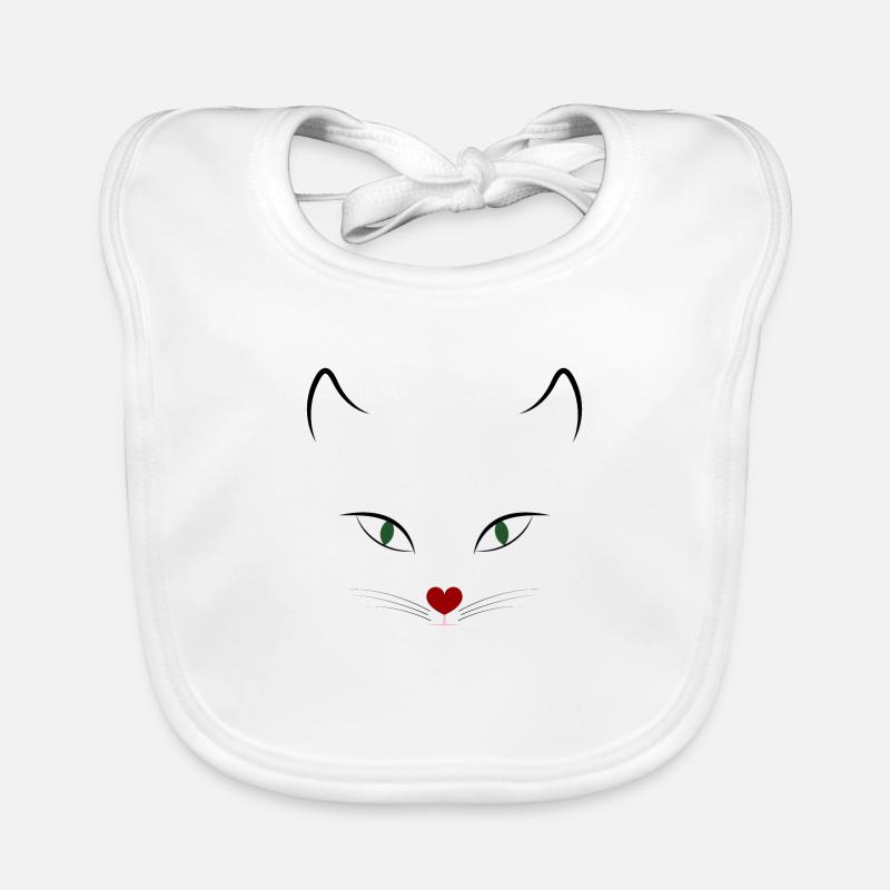 Chat Bavoir bio Bébé