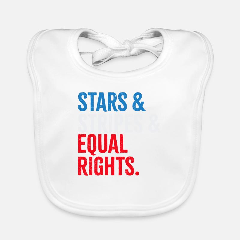 Stars & Stripes & Equal Rights Organic Baby Bibs