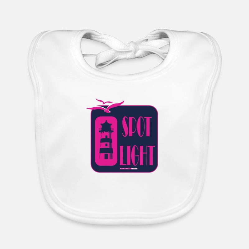 Cooles Leuchtturm Motiv Meer Küste Strand Geschenk Baby Bio-Lätzchen
