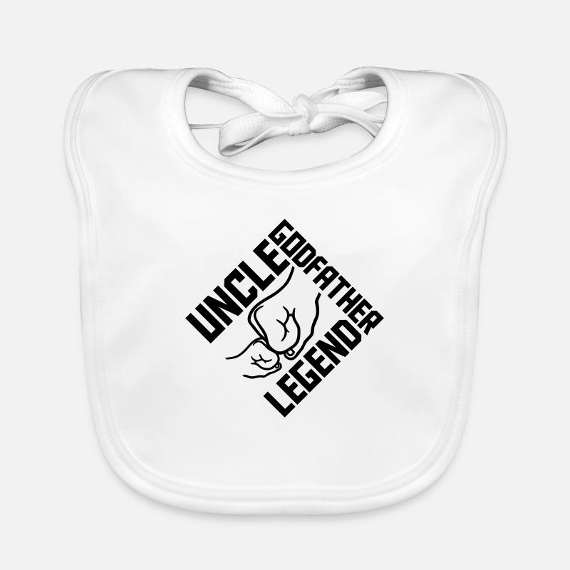 Uncle Godfather Legend Quote Organic Baby Bibs