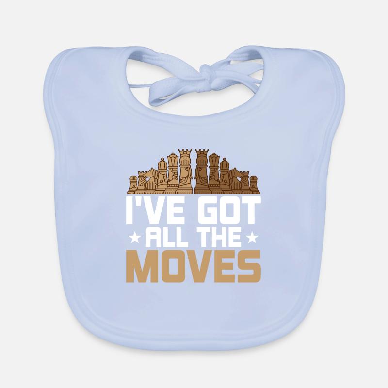 I've Got All The Moves Chess Board Chess Player Baby Bio-Lätzchen