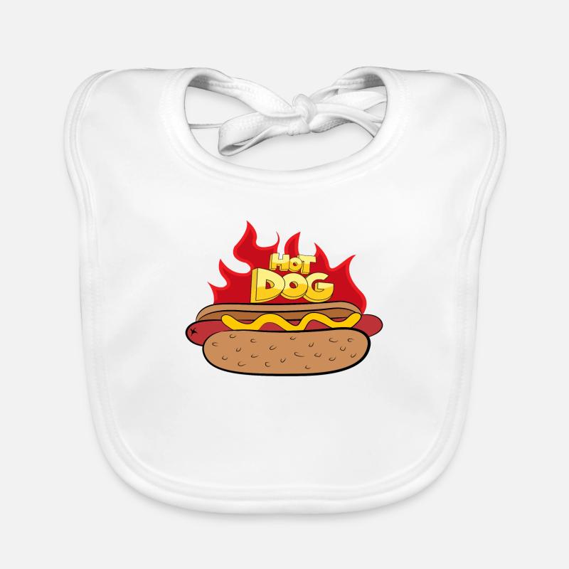 Hot dog Organic Baby Bibs