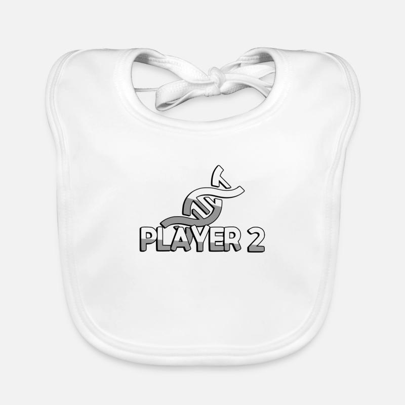 PLAYER 2 + DNA - Gaming Baby Bio-Lätzchen