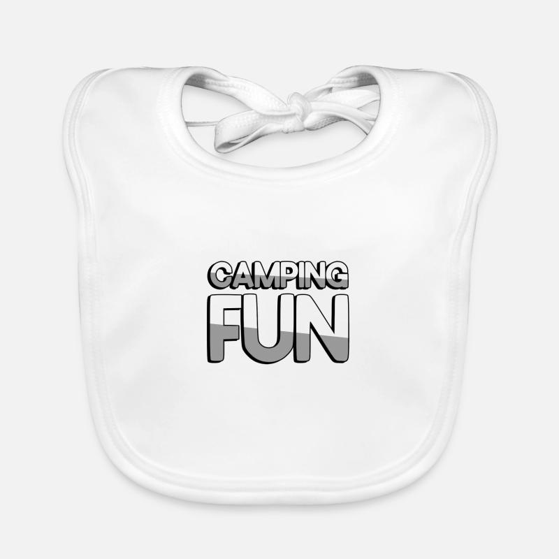 CAMPING FUN - Camping - Baby Bio-Lätzchen - Weiß