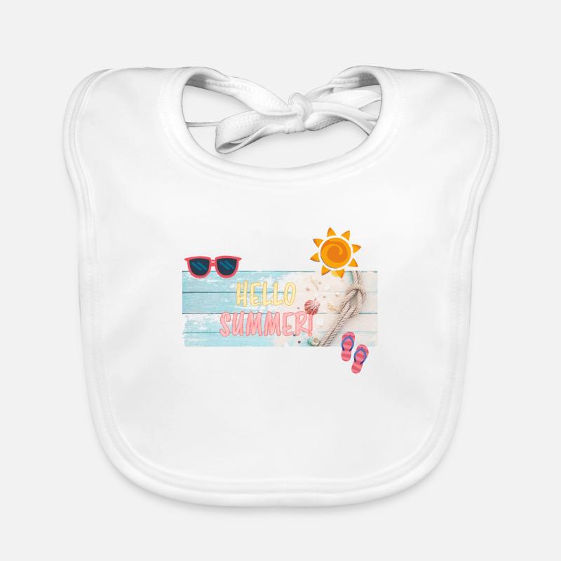 hello summer, Hello summer Organic Baby Bibs