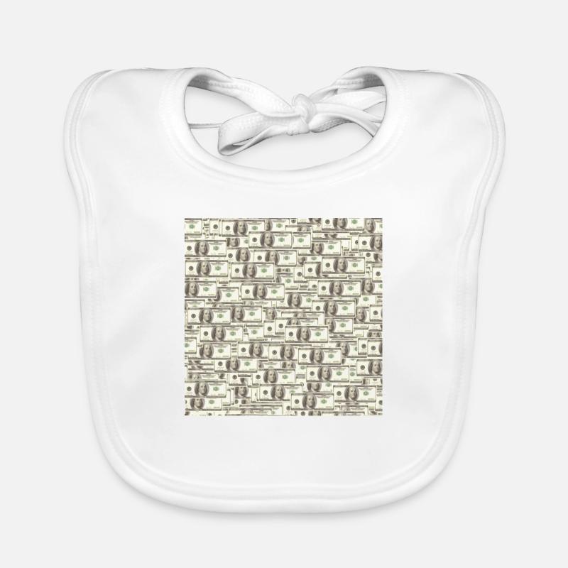 $100 bills Organic Baby Bibs
