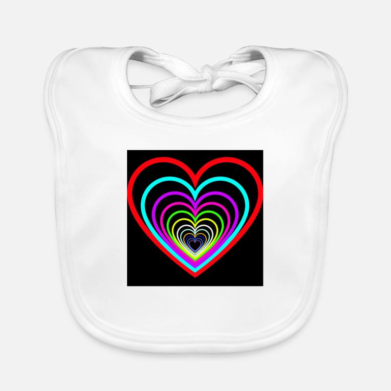 Cœurs Mêlés Bavoir bio Bébé