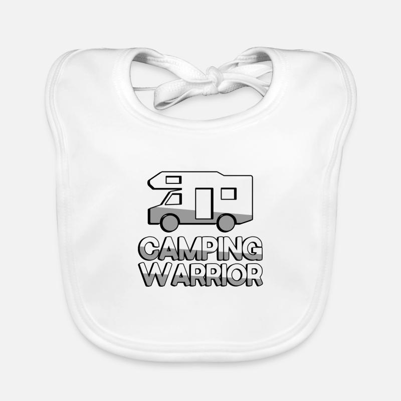 CAMPING WARRIOR + Wohnwagen - Camping Baby Bio-Lätzchen