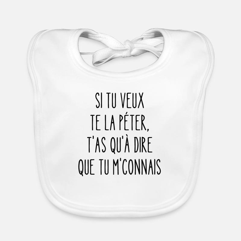 si tu veux te la péter Bavoir bio Bébé