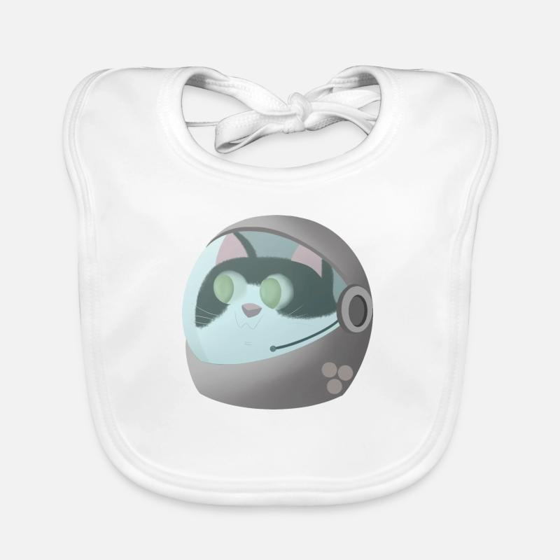 Chat astronaute Bavoir bio Bébé