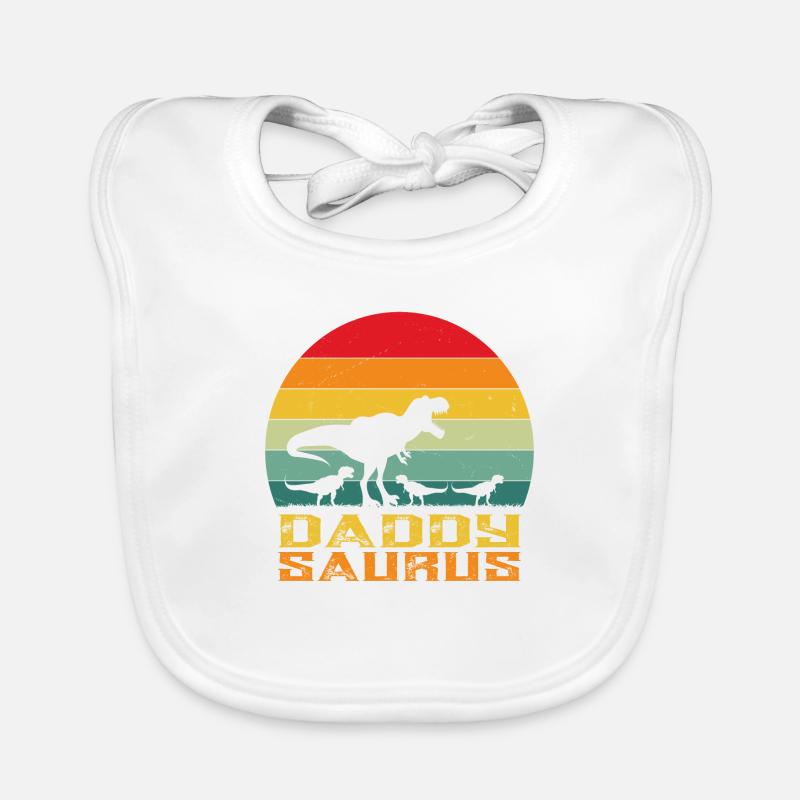 Daddysaurus - Papa saurus rex - Dinosaurier - rex Baby Bio-Lätzchen