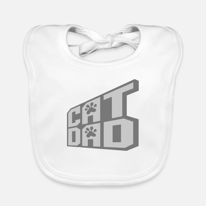 Conception du logo Cat Dad Bavoir bio Bébé