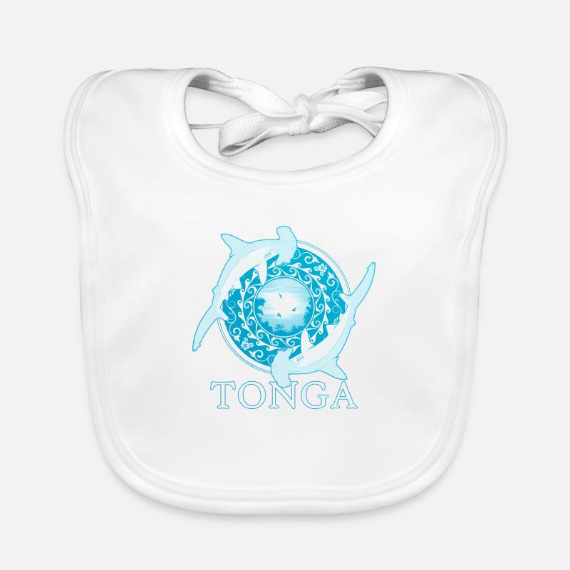 Hammerhaie Tonga Pride Baby Bio-Lätzchen