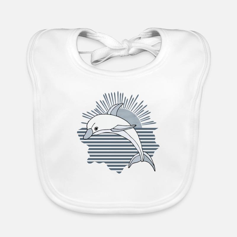 Dauphin Bavoir bio Bébé
