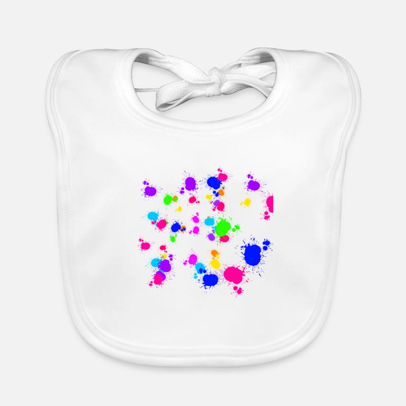 Bunte Kleckserei Baby Bio-Lätzchen