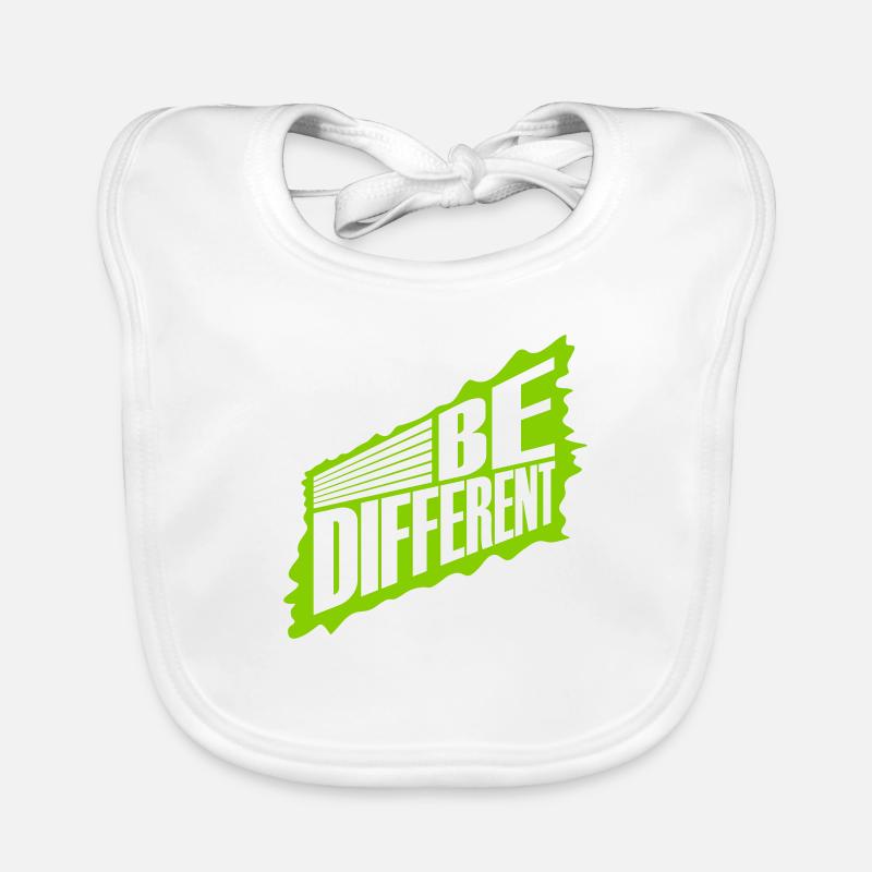 Be different Logo Design Organic Baby Bibs