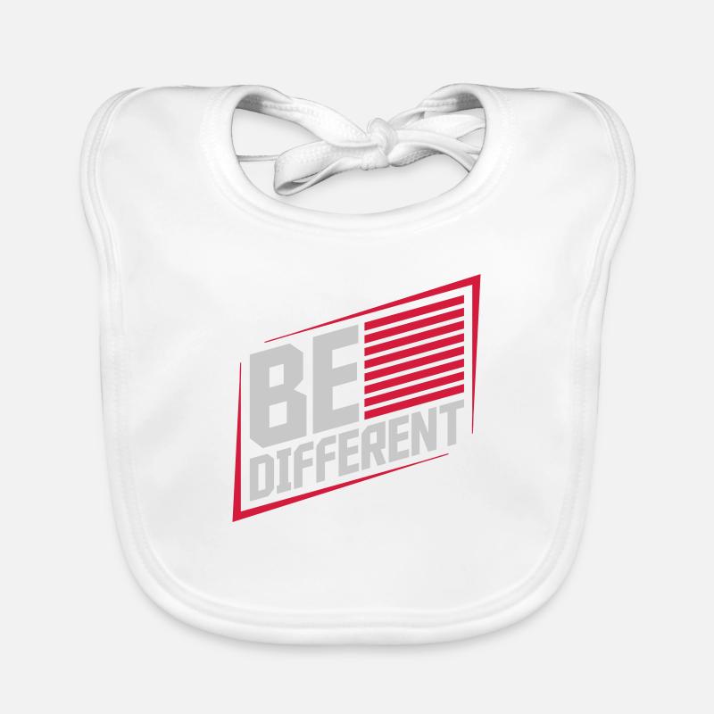 Be different Logo Design Organic Baby Bibs