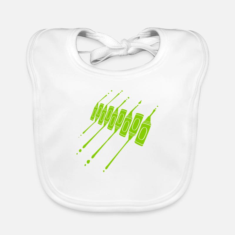 Wax crayons drop crayons cool Organic Baby Bibs