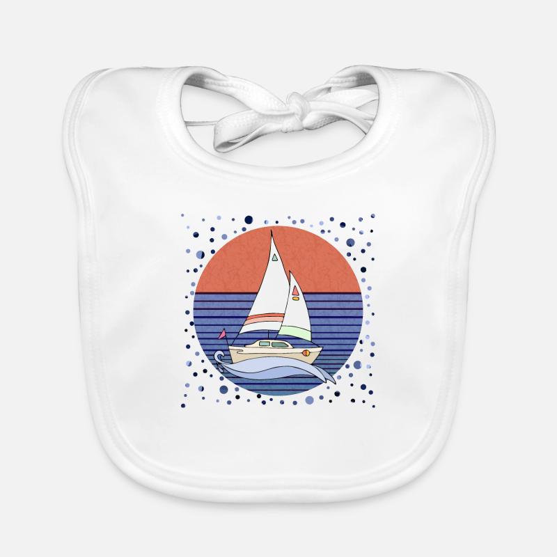Segelboote Baby Bio-Lätzchen