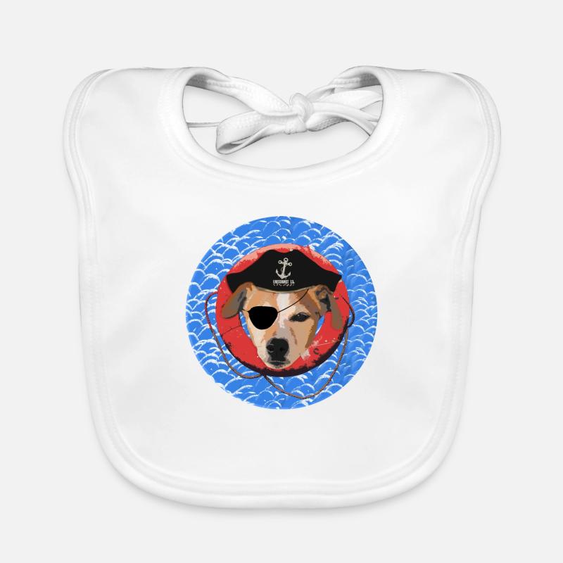 THE PIRATE TERRIER Organic Baby Bibs